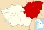 Doncaster UK locator map